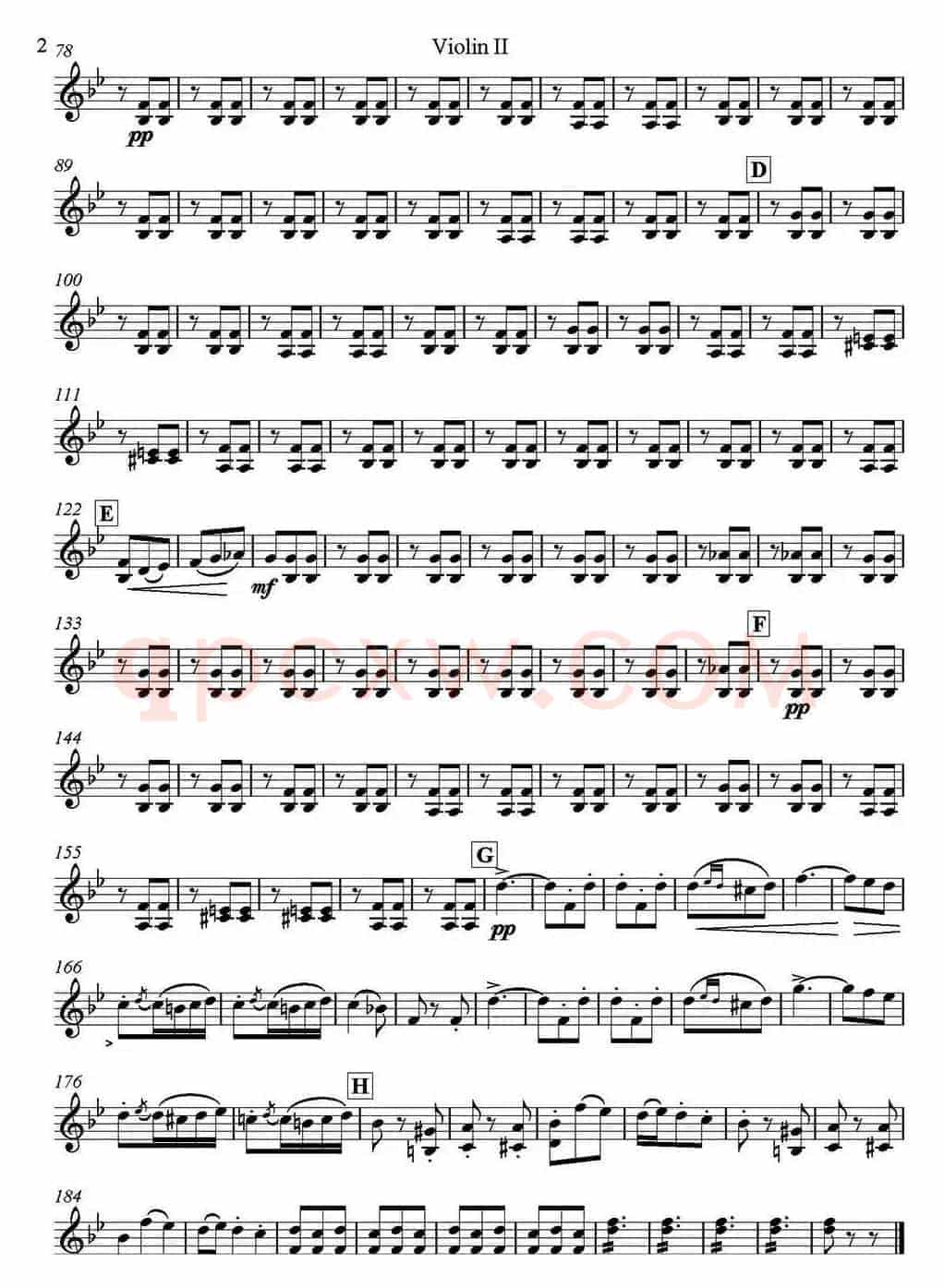 Brindisi(Traviata) 饮酒歌（管弦乐）（小提琴分谱）