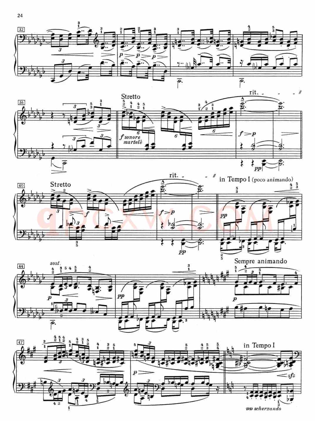 德彪西12首钢琴练习曲(3 四度练习v1.0 quartes)