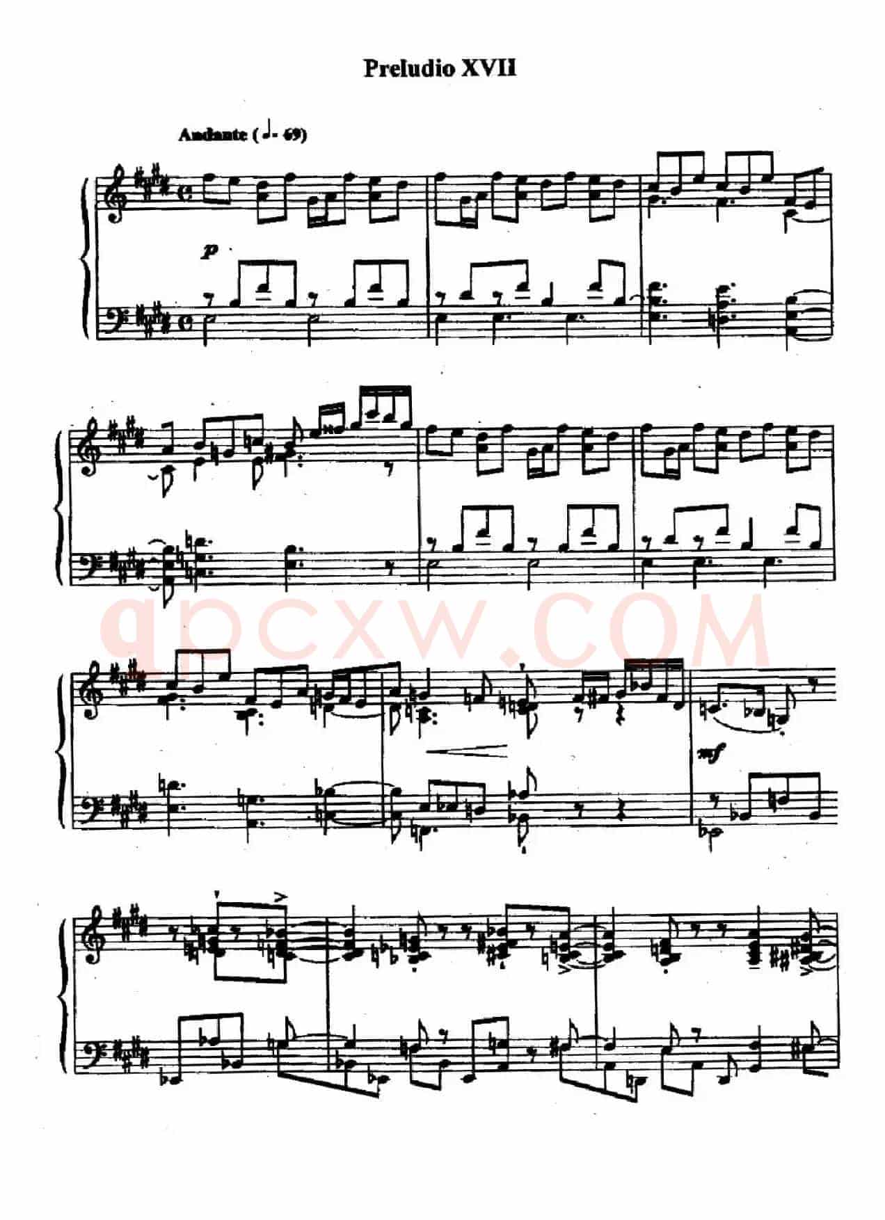 24 Preludes and Fugues Op.82（24首前奏曲与赋格·17）