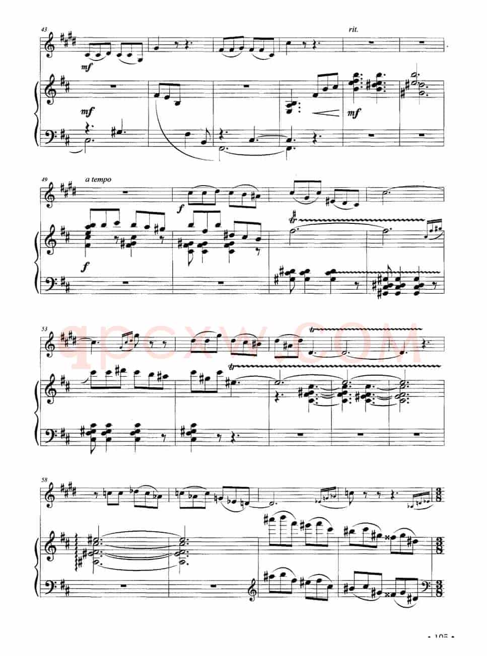 山西随想曲（单簧管+钢琴）