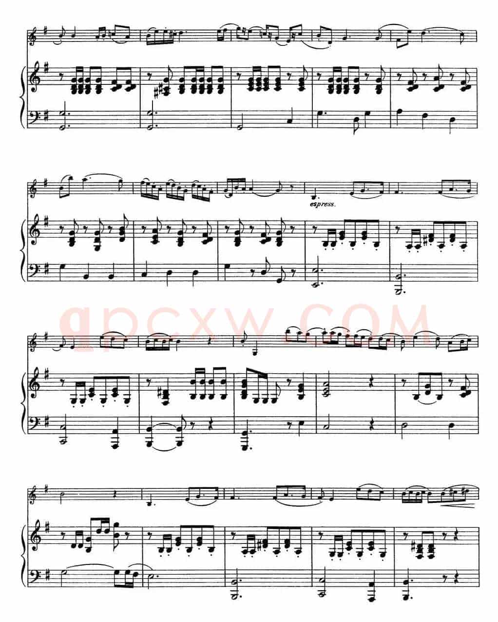 25首小提琴曲合集：Polonaise.（小提琴+钢琴伴奏）