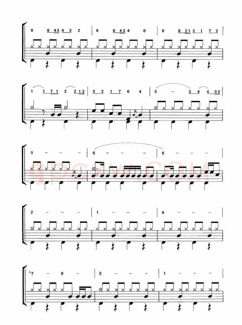 开场曲（鼓谱）