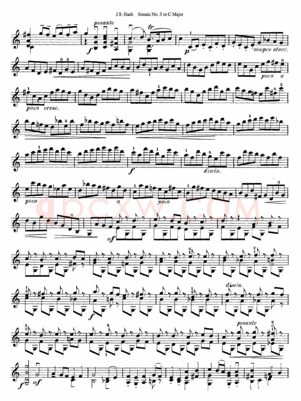 6 Violin Sonatas and Partitas 5.Sonata No.3 in C Major