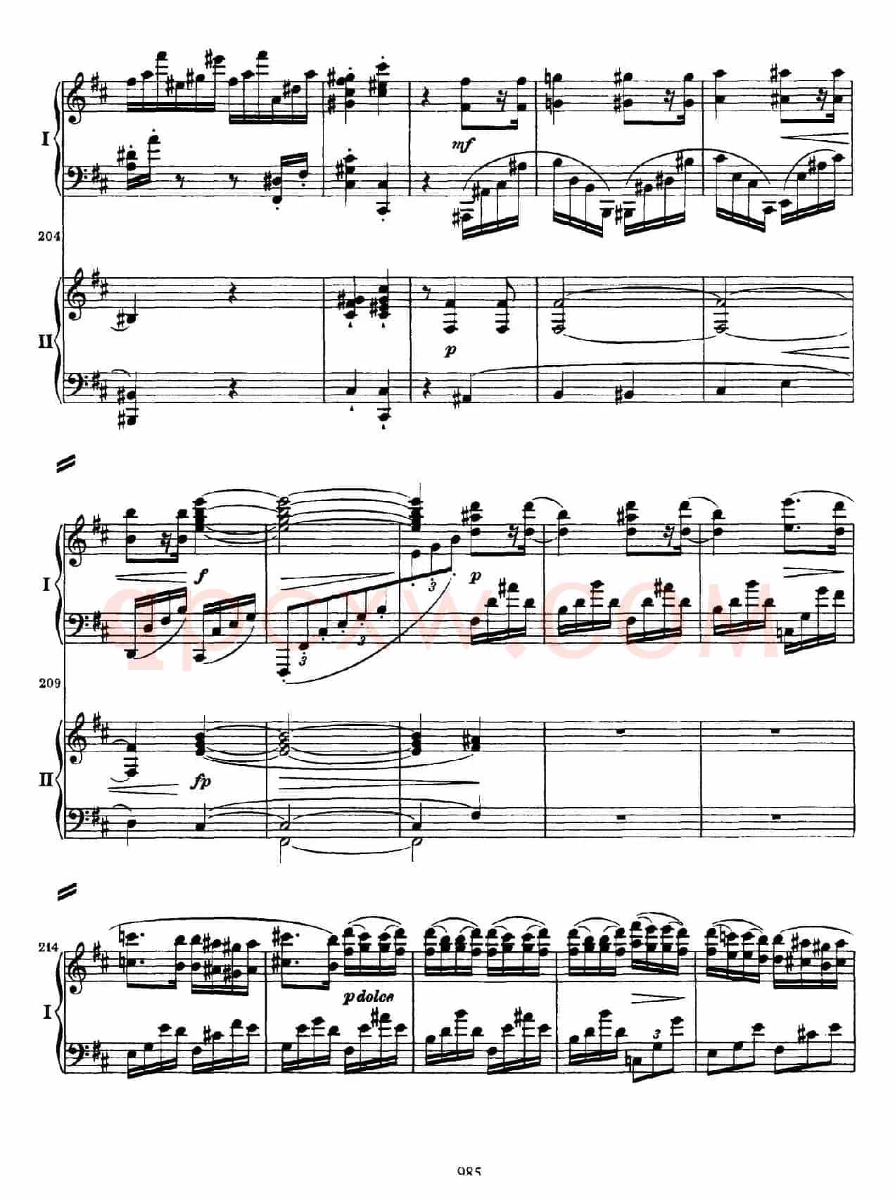 降B大调第二钢琴协奏曲（P81——90）