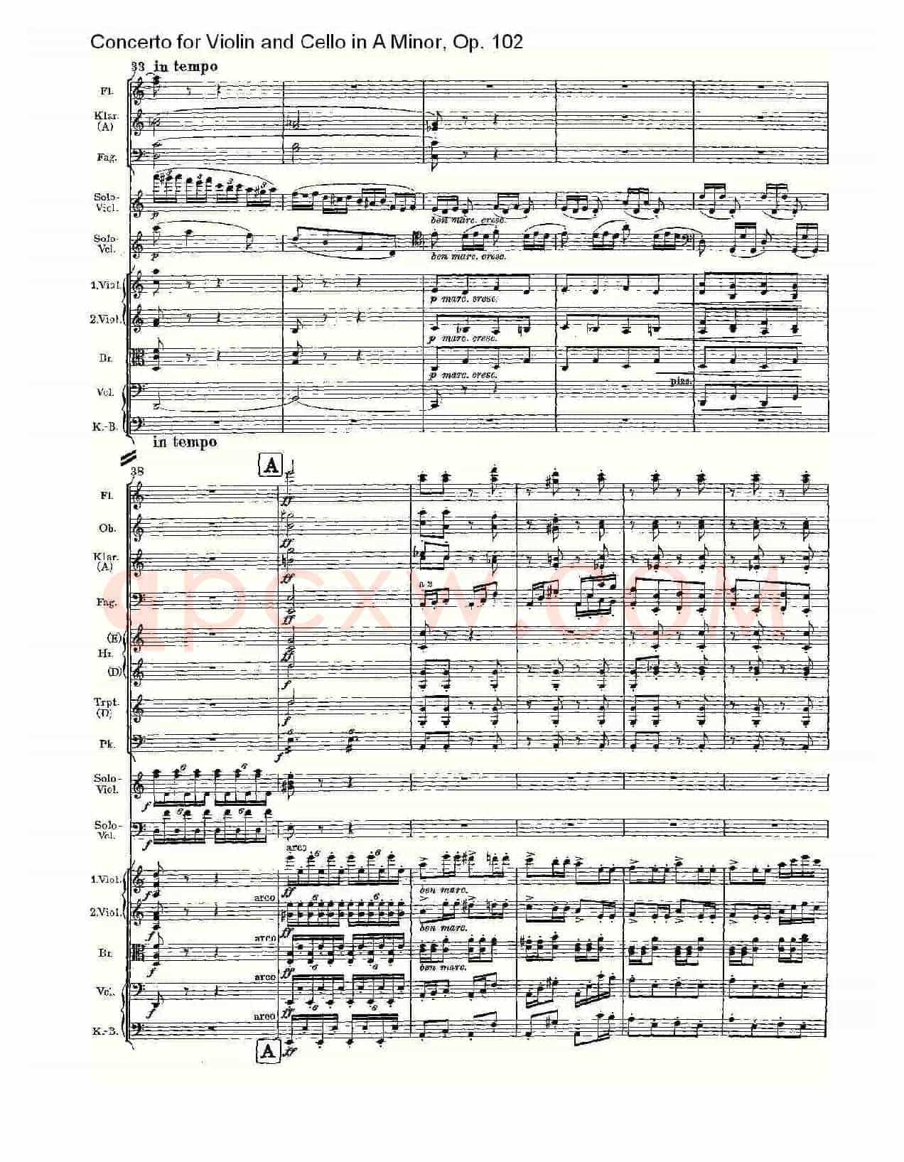 A小调小提琴与大提琴协奏曲, Op.102第三乐章