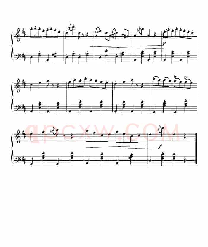 加沃特舞曲（完整版、龙斯明制谱版）