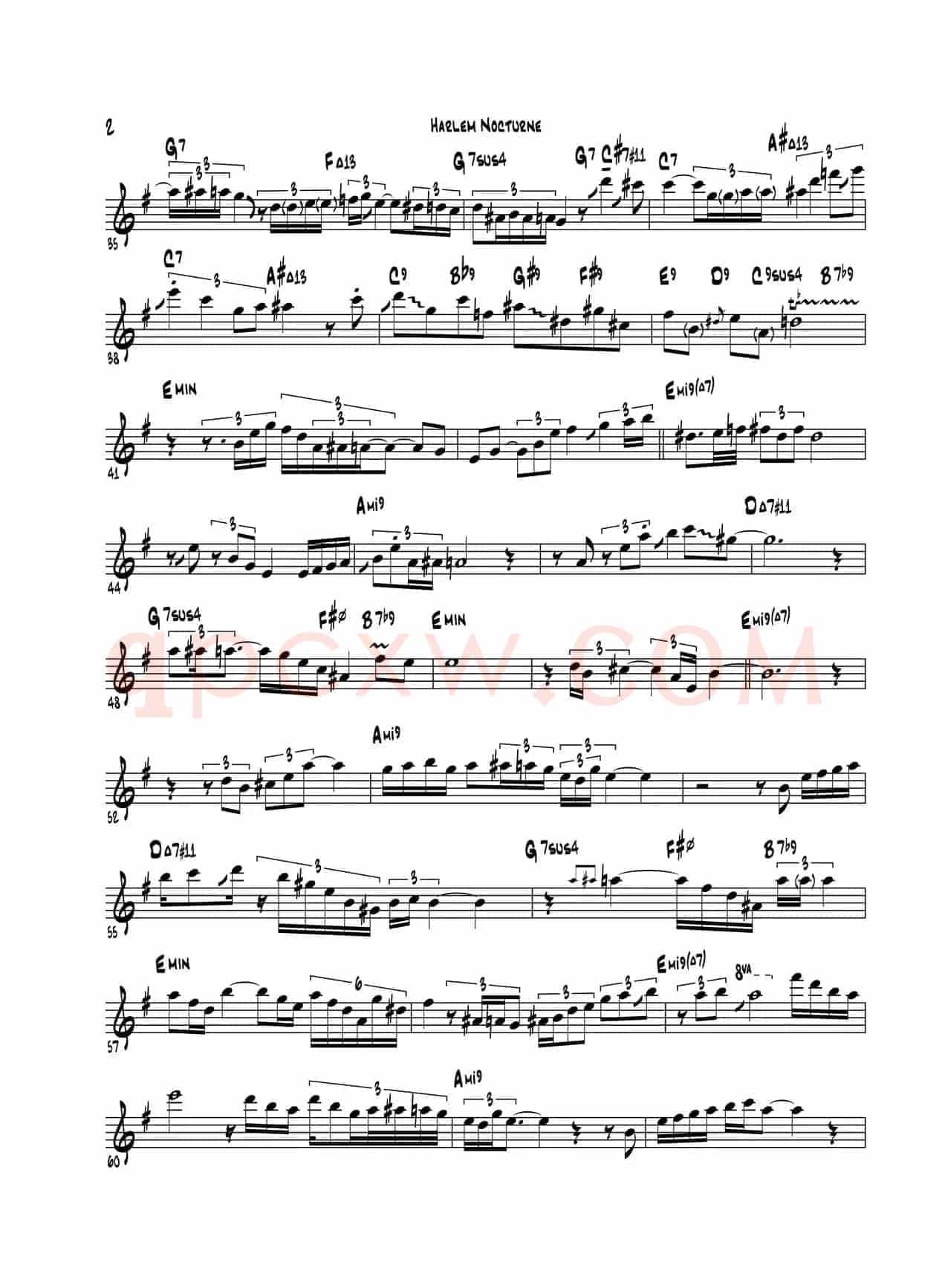 Harlem Nocturne（中音萨克斯）