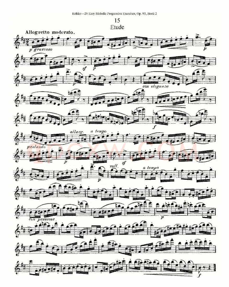 柯勒练习曲作品93号（二）