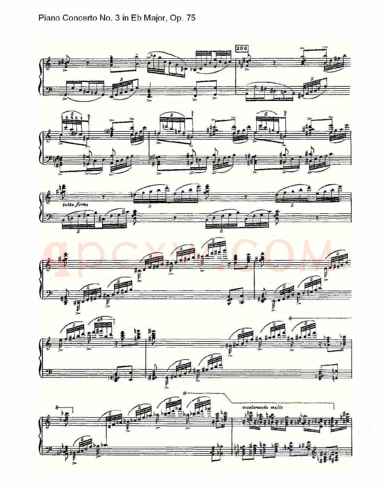 Piano Concerto No.3 in Eb Major, Op.75(Eb大调第三钢琴协奏)
