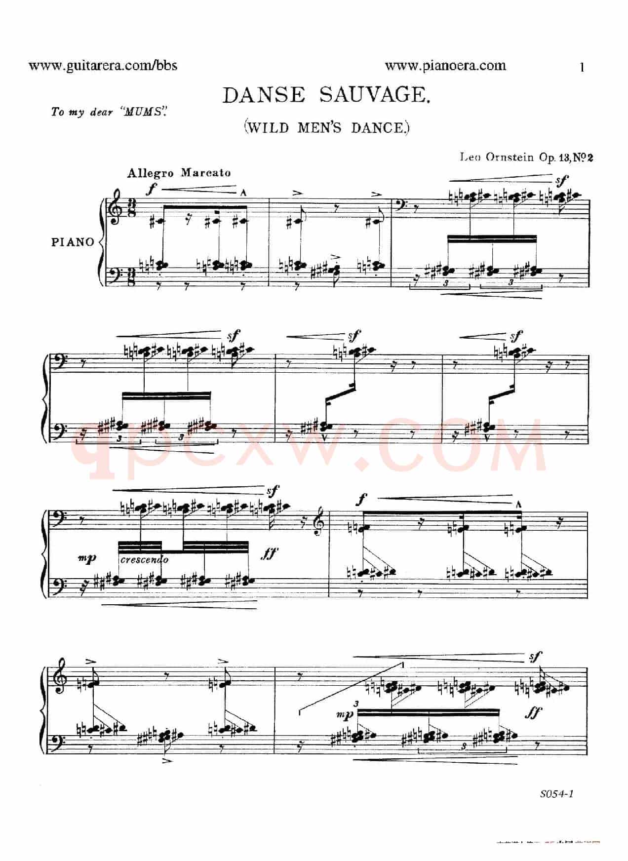 Danse Sauvage Op.13 No.2(野人之舞)