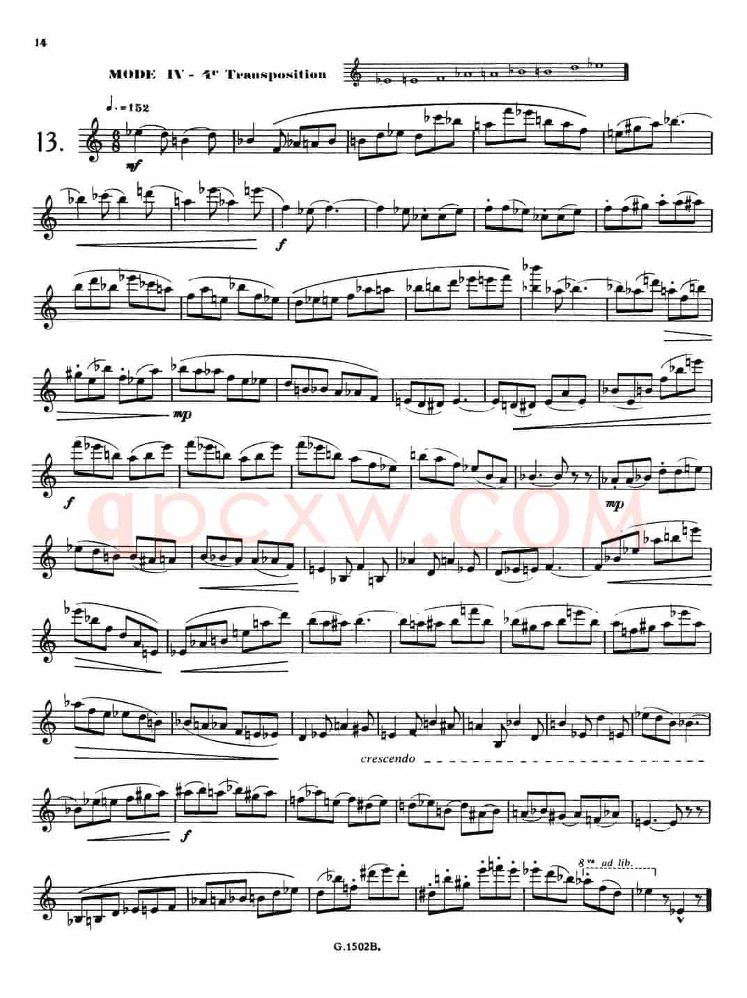 拉库尔萨克斯管练习曲28首（11—15）