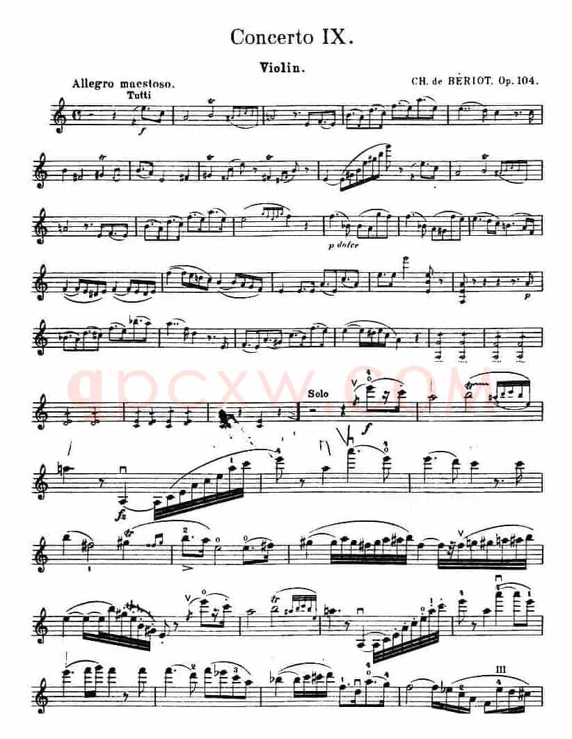 Concerto IX. Op.104（第九小提琴协奏曲Op.104）