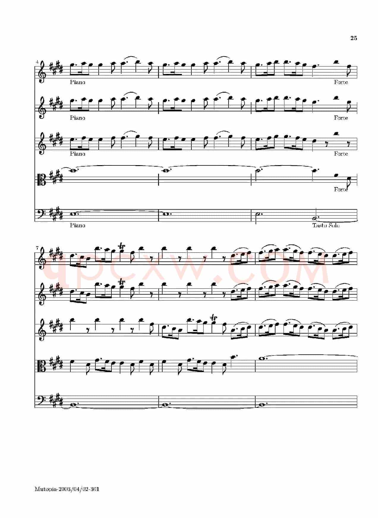 La Primavera·Spring（四季·春）（弦乐协奏曲总谱）