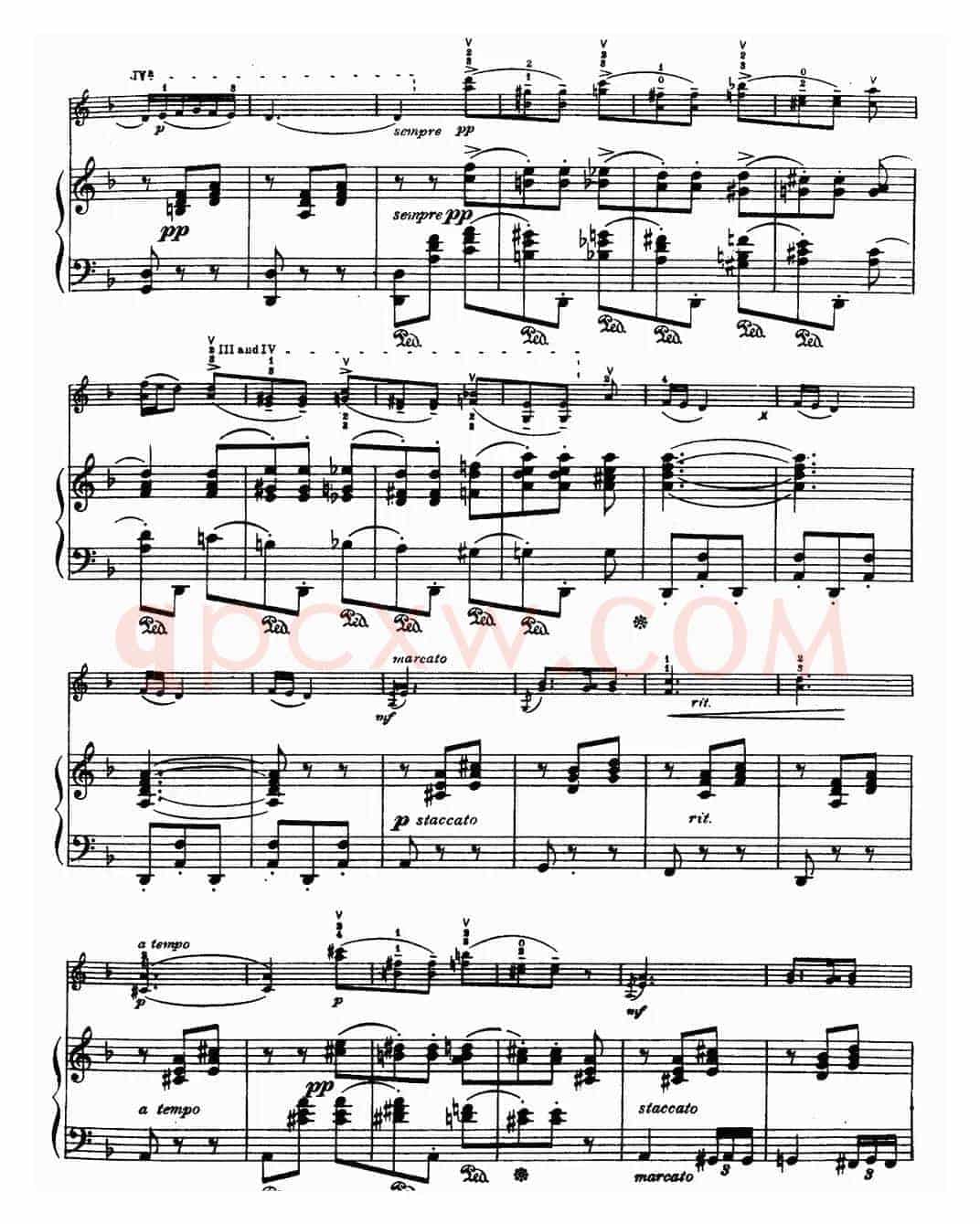 小夜曲（为著名小提琴家克莱斯勒而作）
