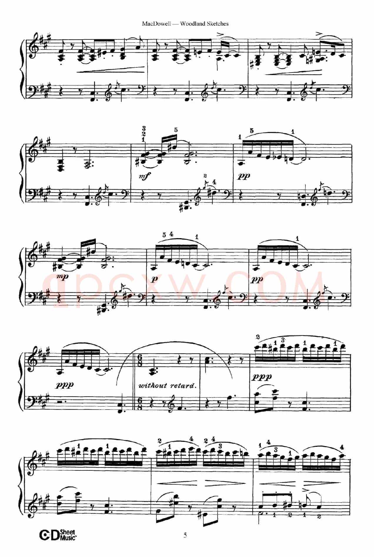 Woodland Sketches Op.51(森林素描·2)