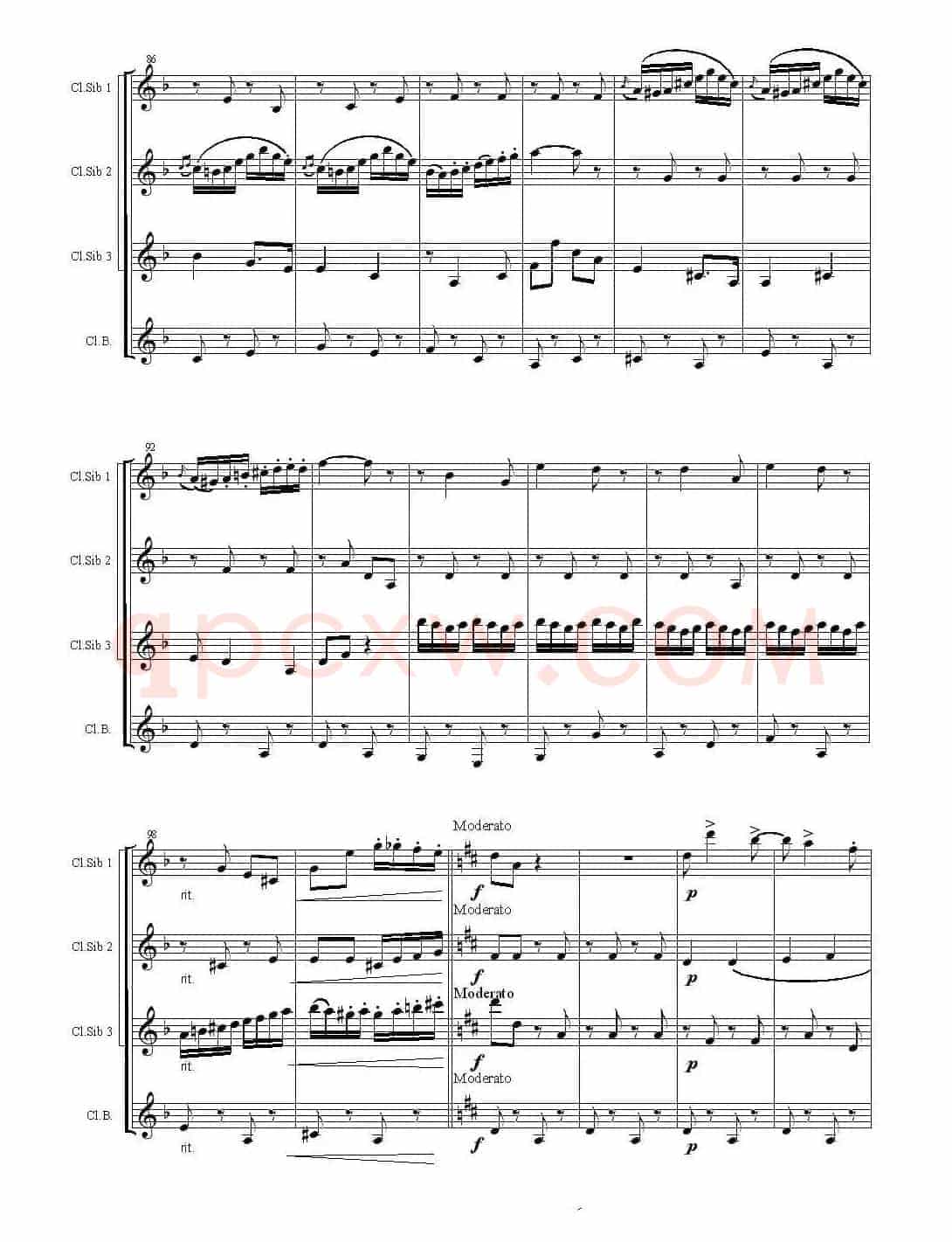 CZARDAS（查尔达斯）（单簧管四重奏）