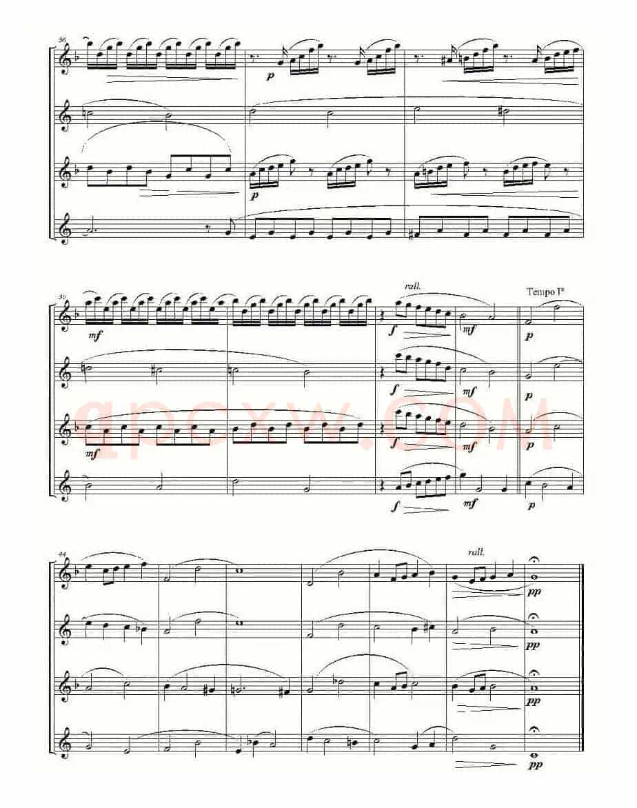 Over The Rainbow（四重奏）