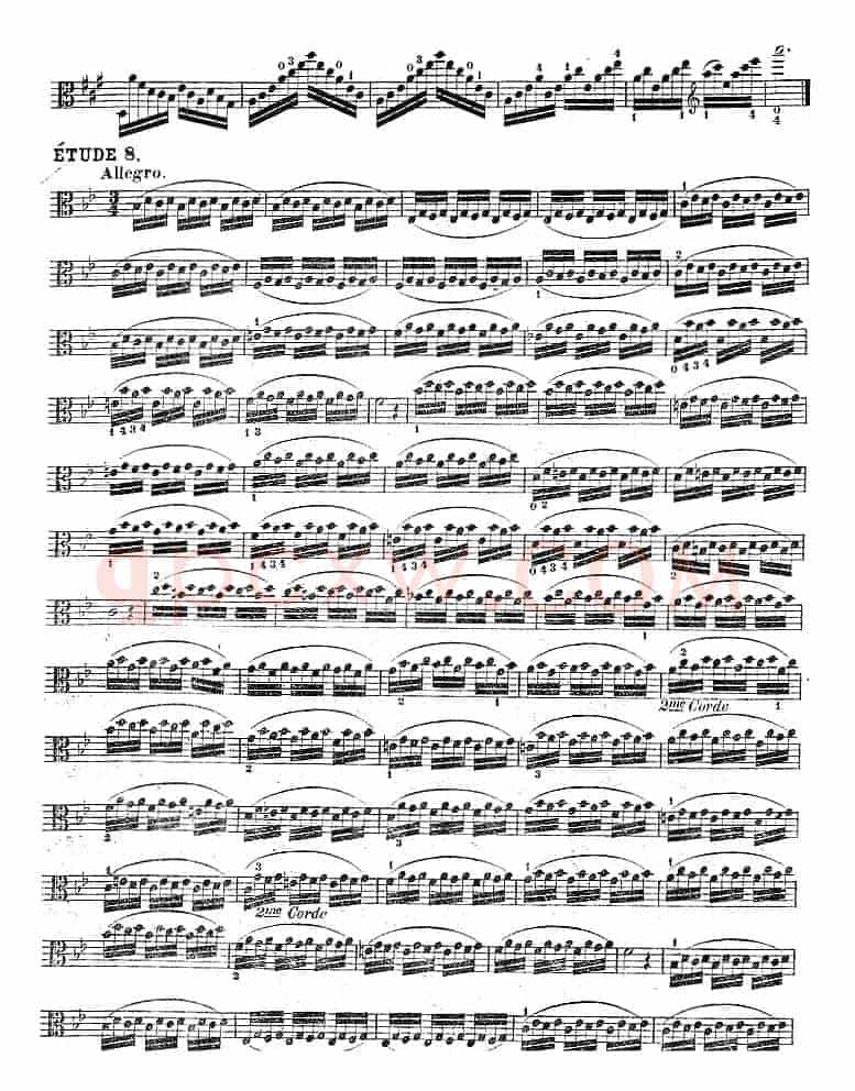 克莱采尔《中提琴练习曲40首》（ETUDE 7-10）