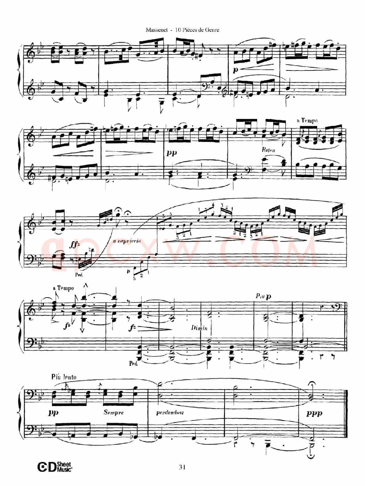 Dix Pièces de Genre Op.10(10首个性小品·Ⅷ)