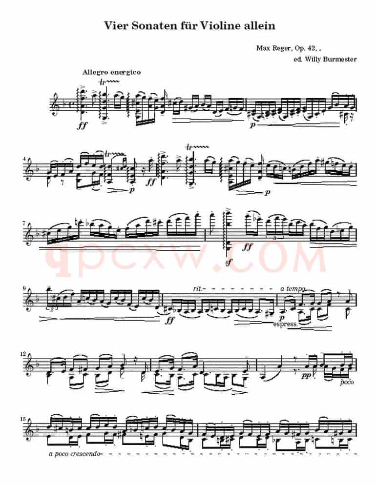 Vier Sonaten fur Violine allein
