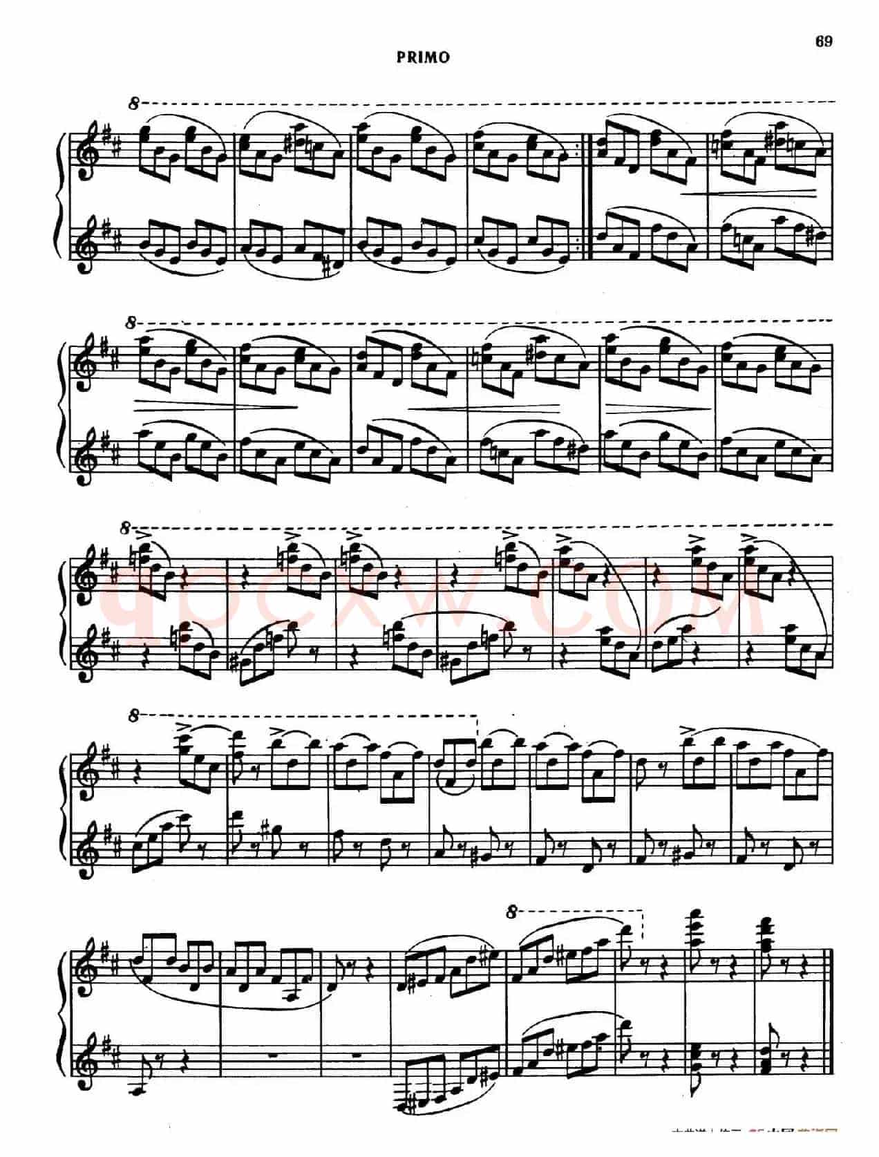 Tarantella in D Major(D大调塔兰泰拉舞曲·四手联弹)