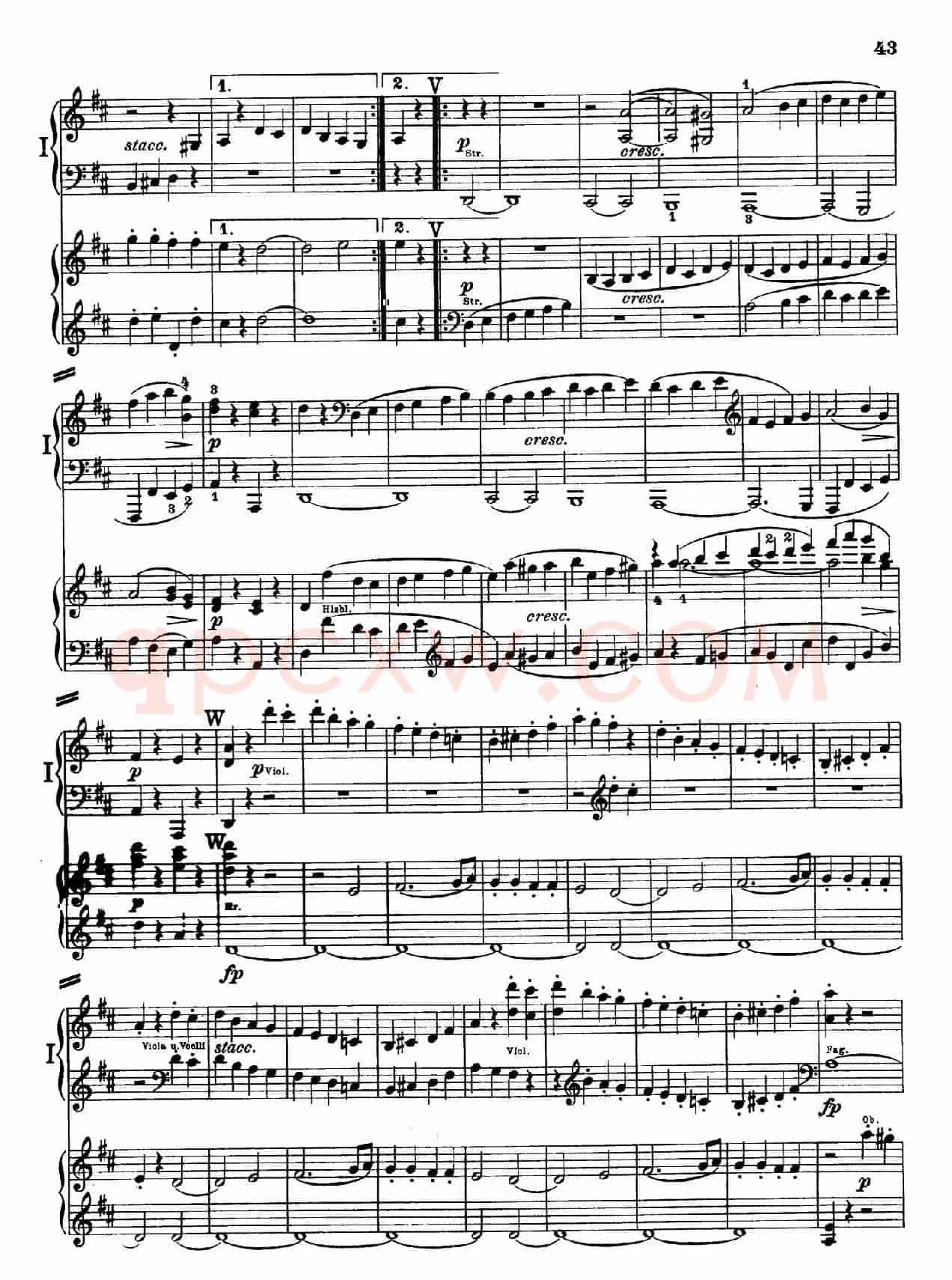 d小调第九交响曲 Op.125(双钢琴P43——52)
