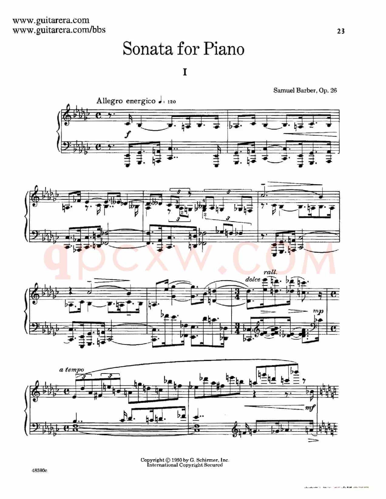 Piano Sonata Op.26(钢琴奏鸣曲·第一乐章)