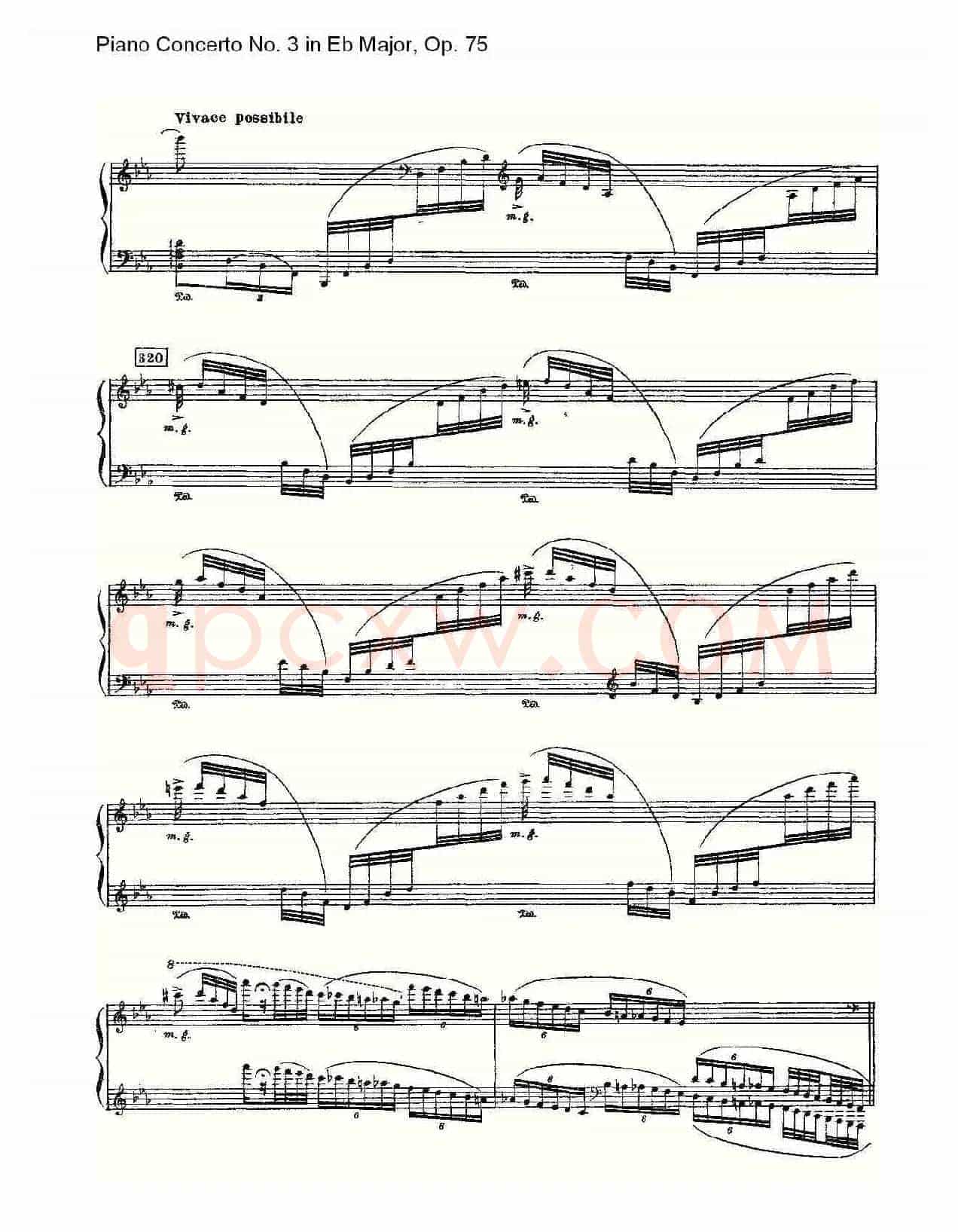 Piano Concerto No.3 in Eb Major, Op.75(Eb大调第三钢琴协奏)
