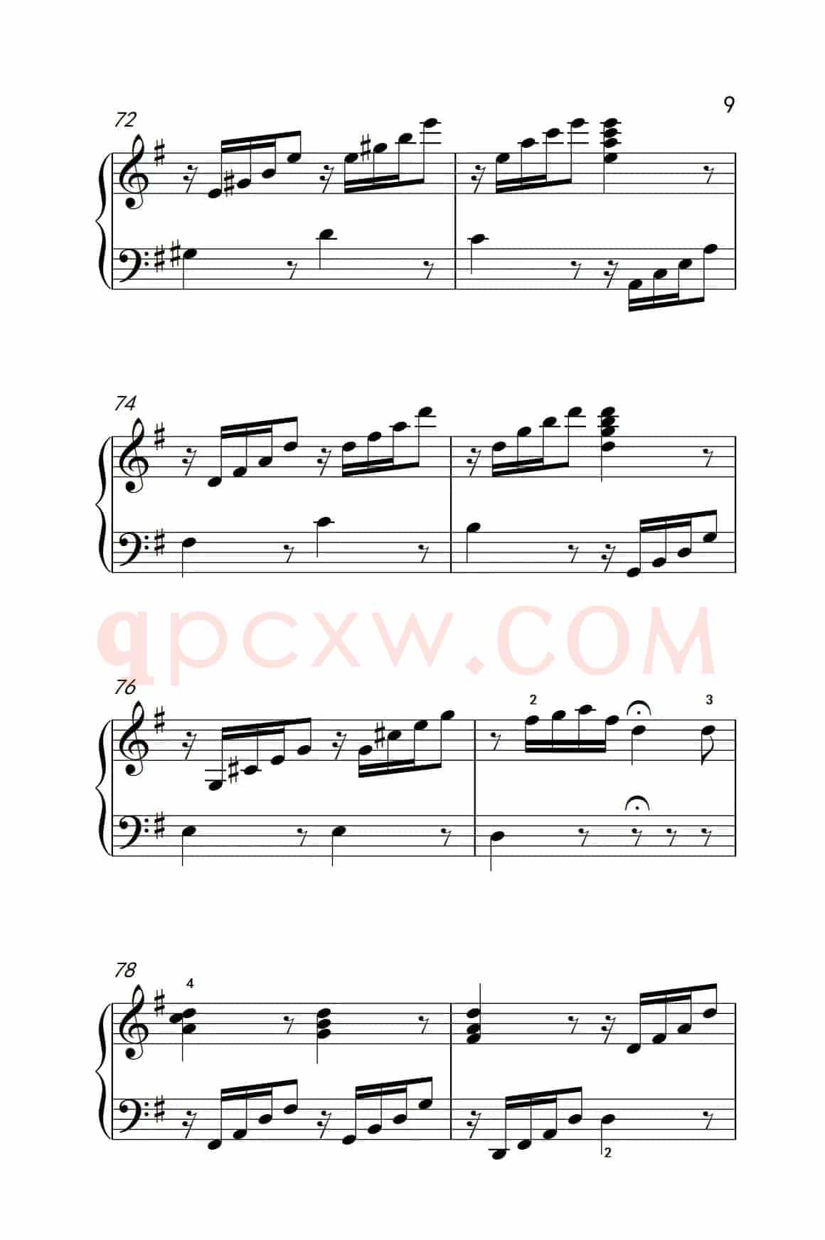 第七级2.G大调变奏曲 贝多芬（中央音乐学院 钢琴（业余）考级教程 7-9级）