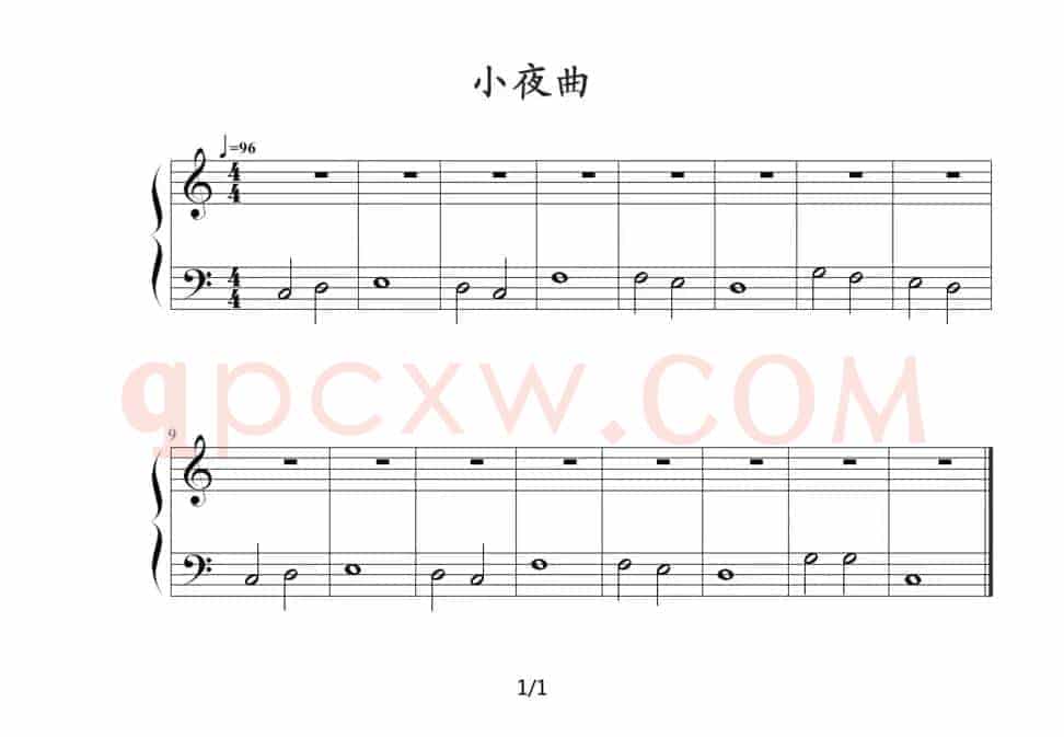 小夜曲（约翰 ▪ 汤普森编曲版）