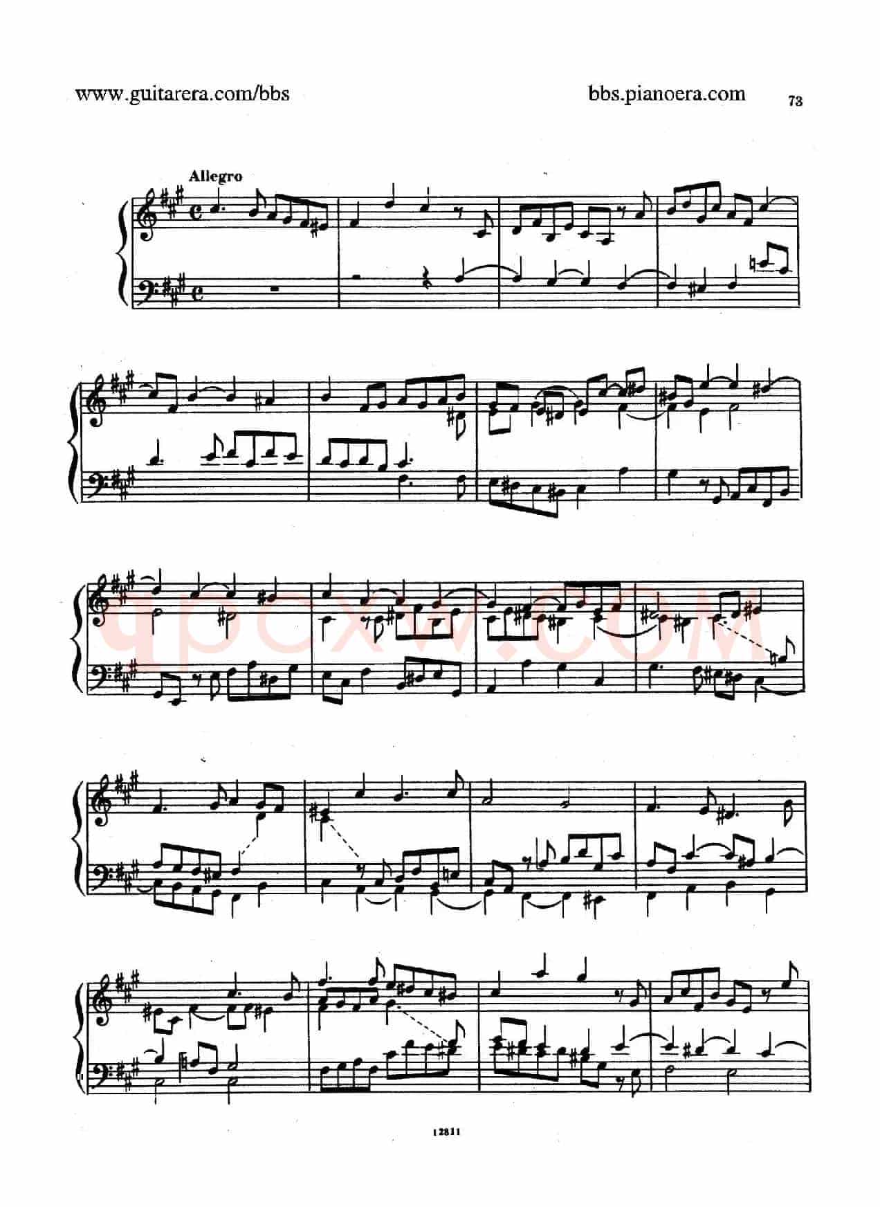 Suite No.6 in f-sharp Minor HWV 431(升f小调第六组曲)