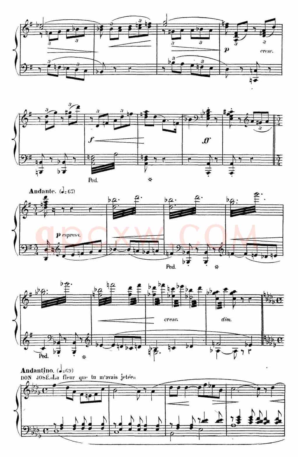 Carmen for Solo Piano（卡门全剧钢琴独奏版）（No.16）