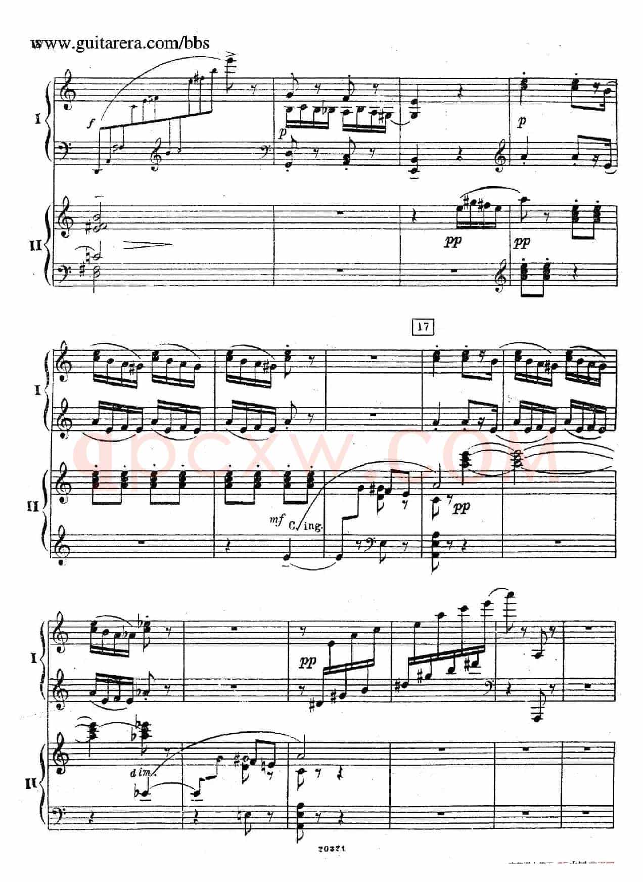 Rhapsody On A Theme Of Paganini Op.43(帕格尼尼主题狂想曲·双钢琴)(P1——20)