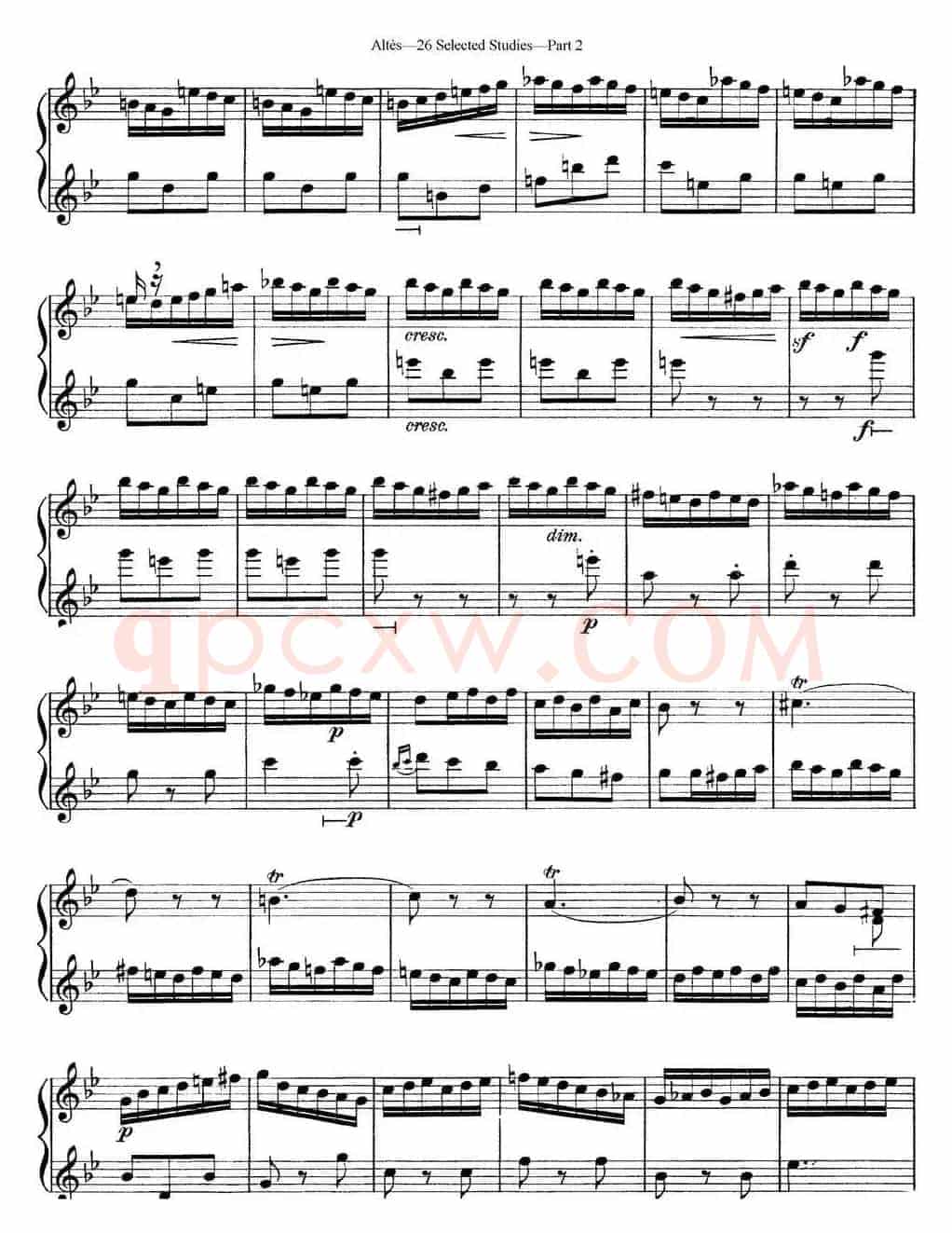 阿尔泰斯26首精选长笛练习曲（NO.22）
