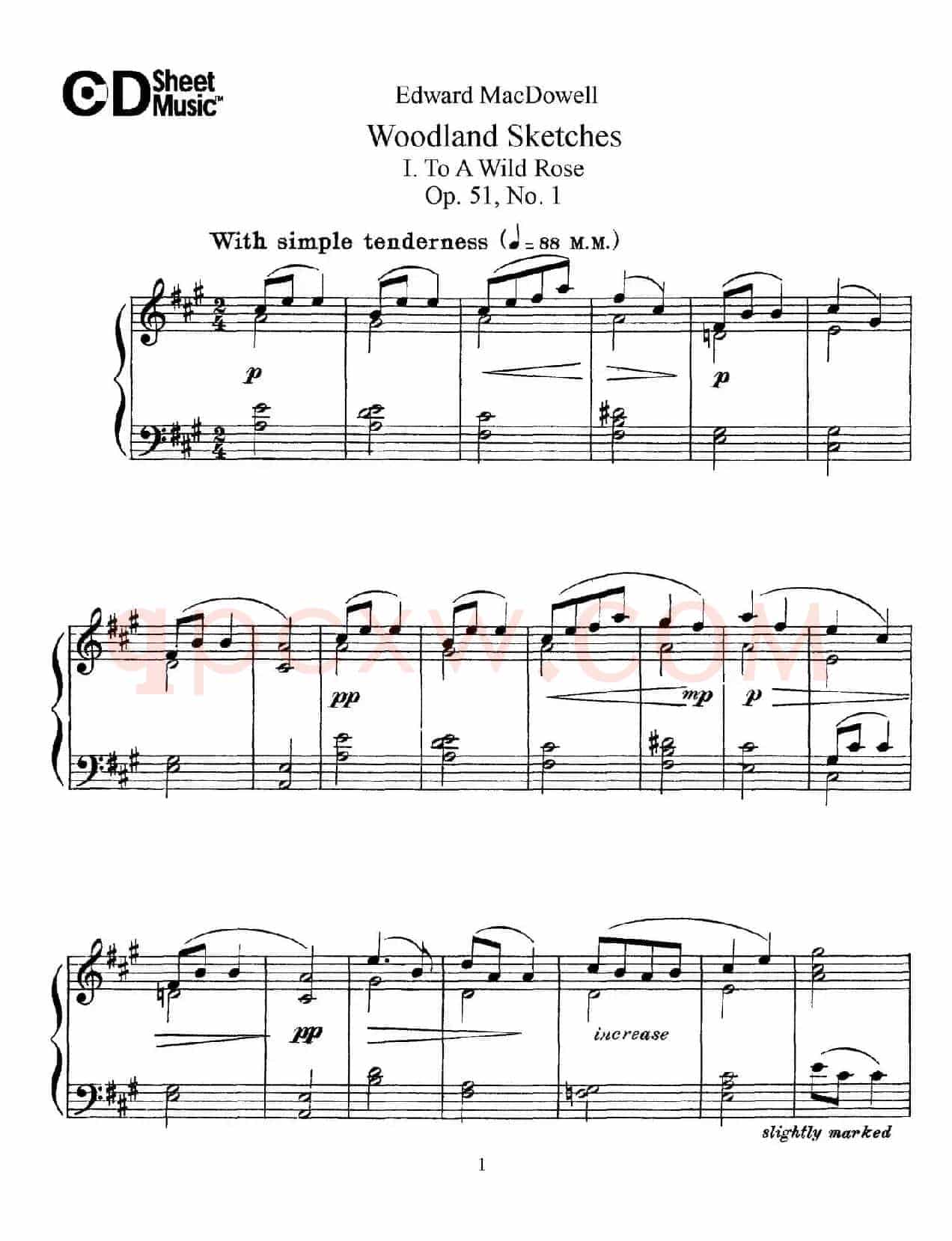 Woodland Sketches Op.51(森林素描·1)