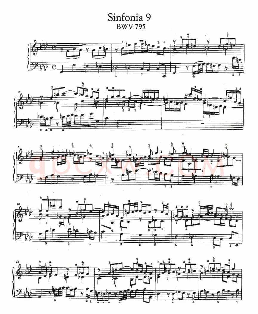 Sinfonia 9 BWV-795