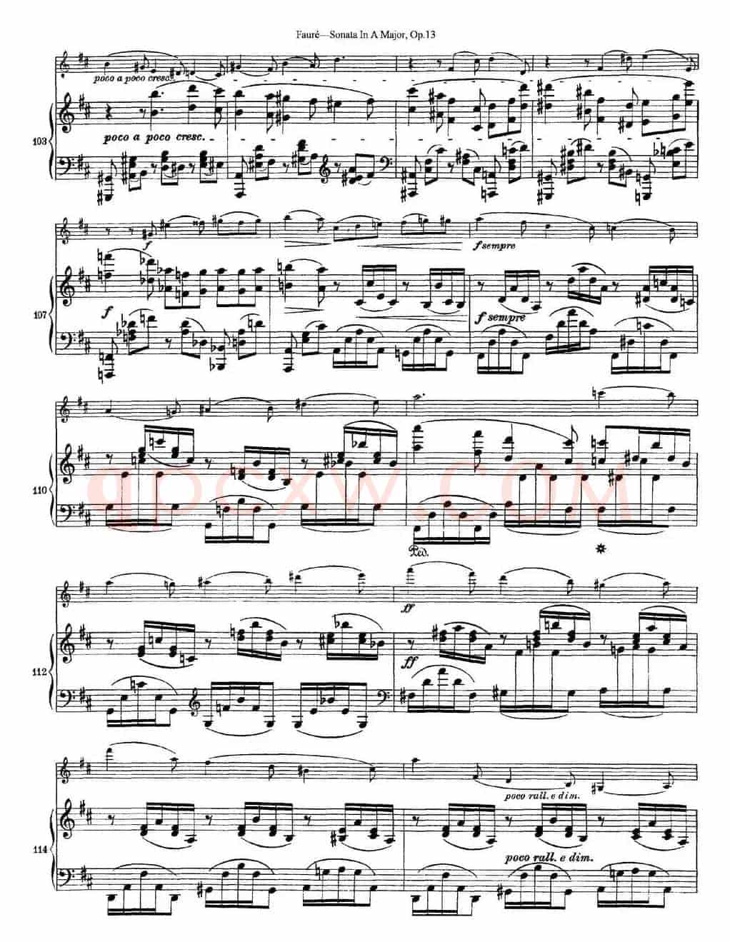 Violin Sonata No.1 Op.13（小提琴+钢琴伴奏）