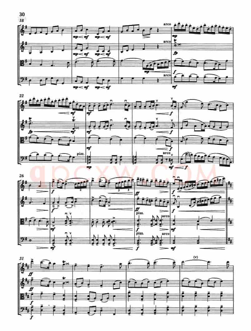 JOY TO THE WORLD（欢乐世界）（弦乐四重奏）
