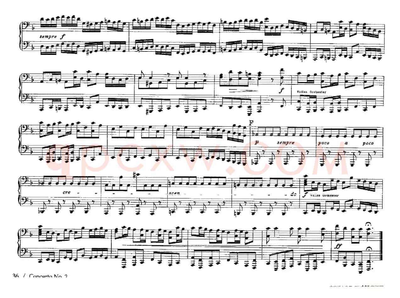 Brandenburg Concerto No.2 in F Major BWV.1047(F大调第二勃兰登堡协奏曲·四手联弹版)