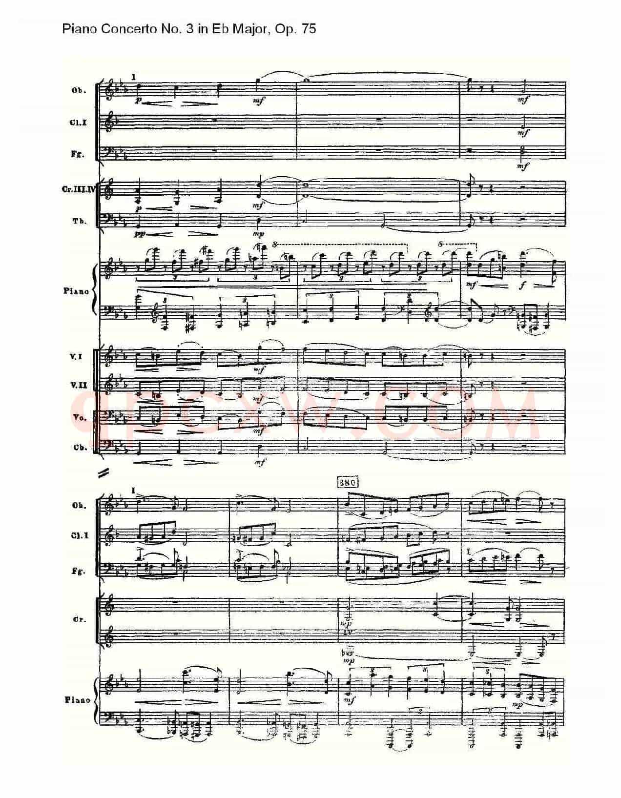Piano Concerto No.3 in Eb Major, Op.75(Eb大调第三钢琴协奏)