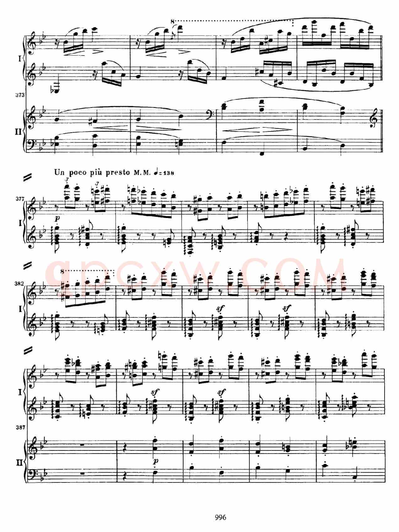 降B大调第二钢琴协奏曲（P91——104）