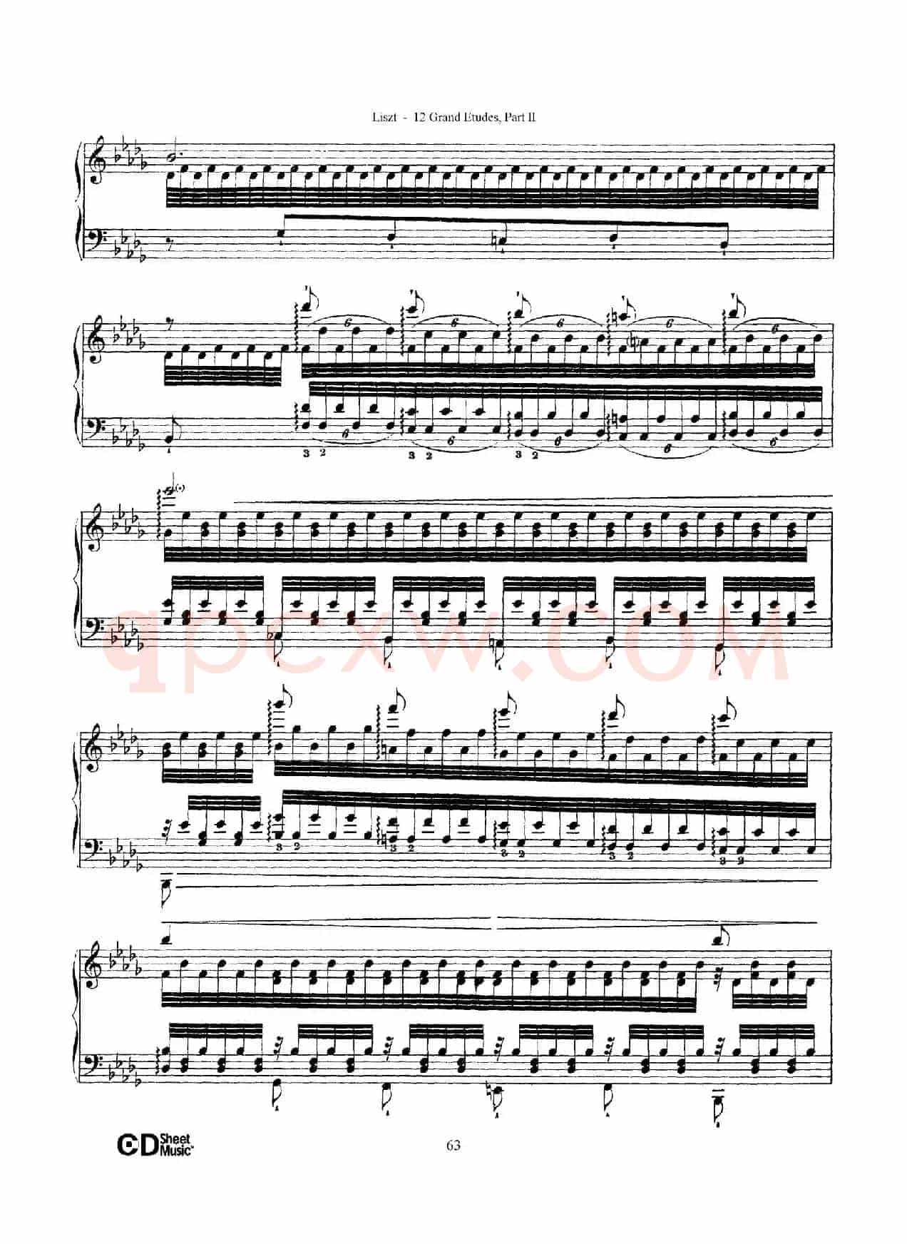 12 Grand Etudes S.137（12首华丽的练习曲·12）