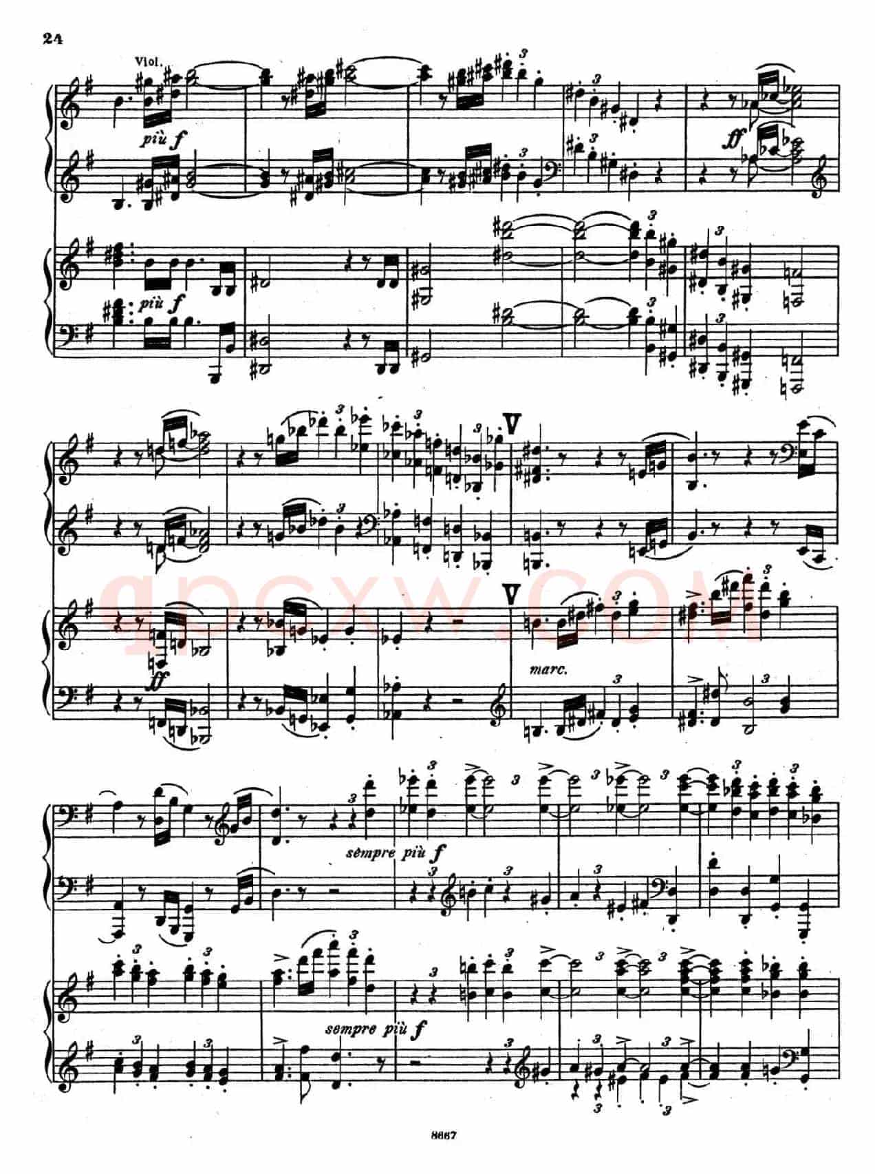 Symphony No.4 in e Minor Op.98(e小调第四交响曲·双钢琴)