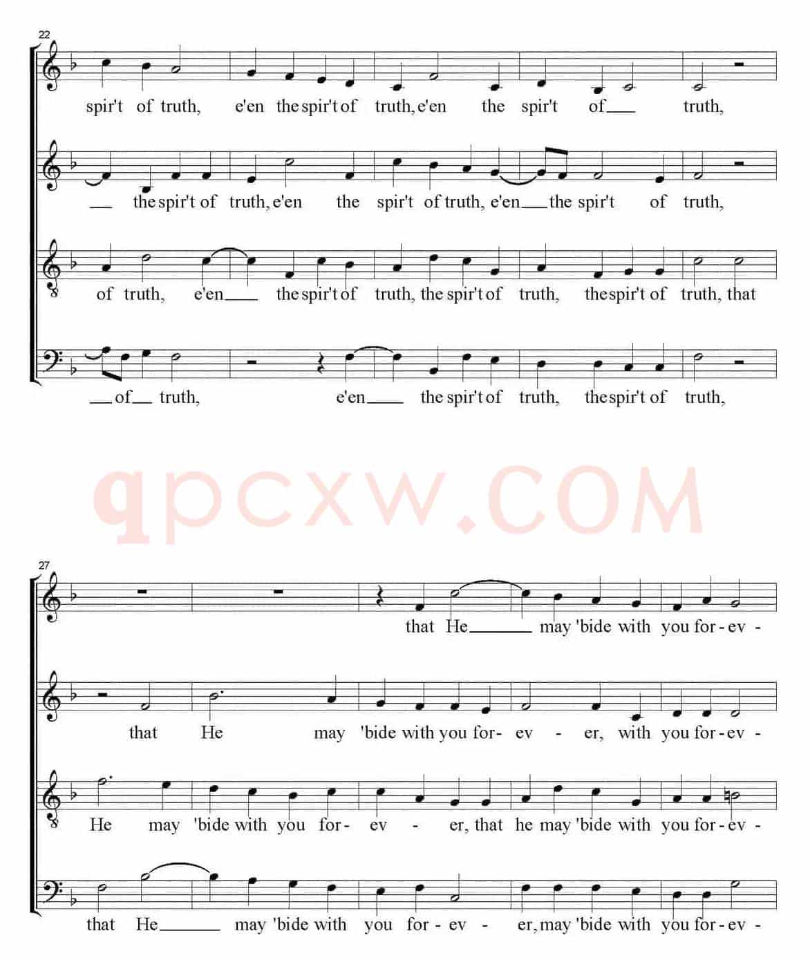 If ye love me（四重奏）