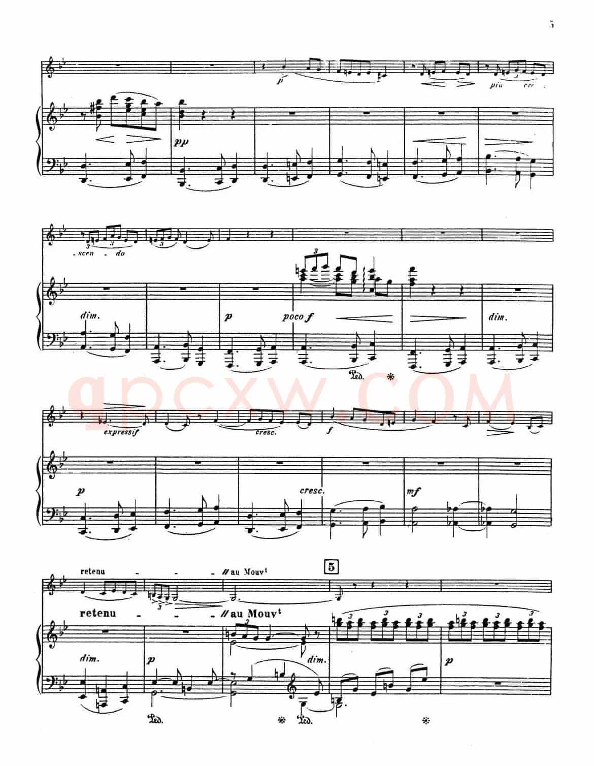 Choral vari Op.55（萨克斯+钢琴伴奏）