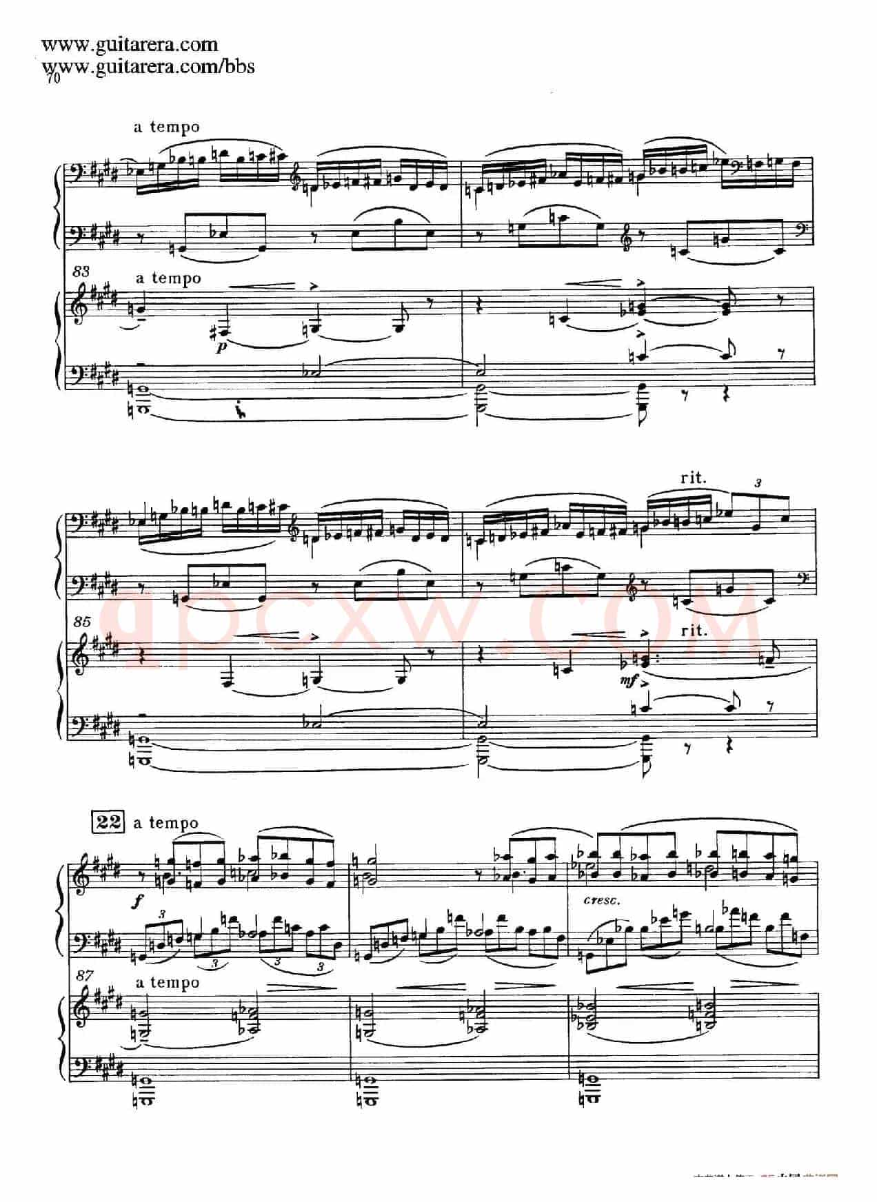 c小调第二钢琴协奏曲 Op.18（双钢琴·第二乐章）