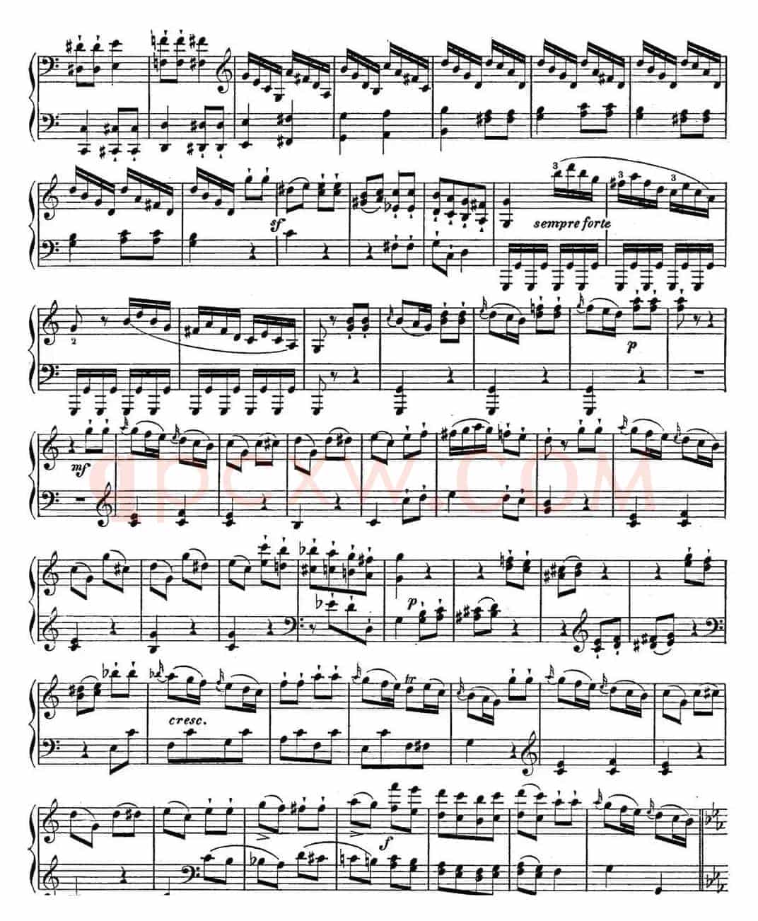 海顿 钢琴奏鸣曲 Hob XVI 48 in C major