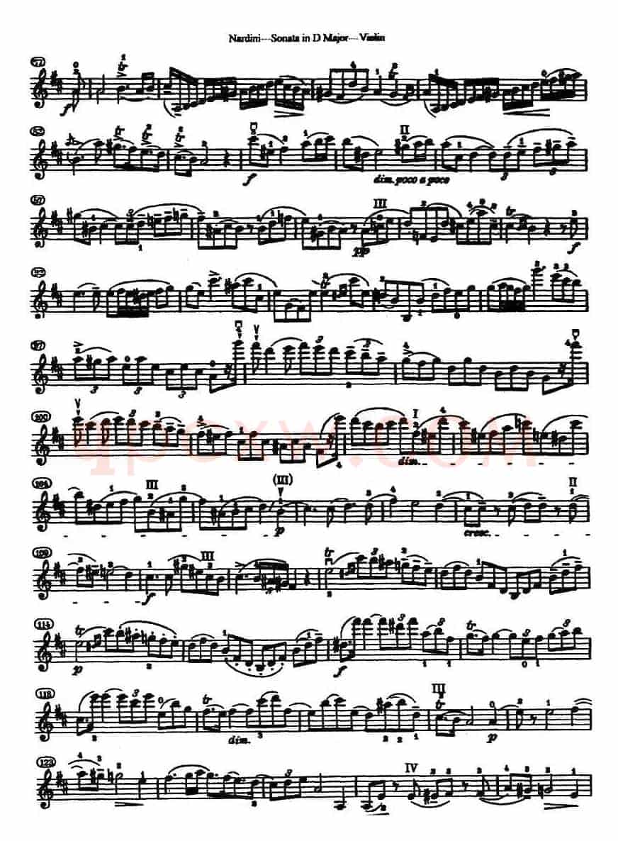 Sonata in D Major（D大调小提琴奏鸣曲）
