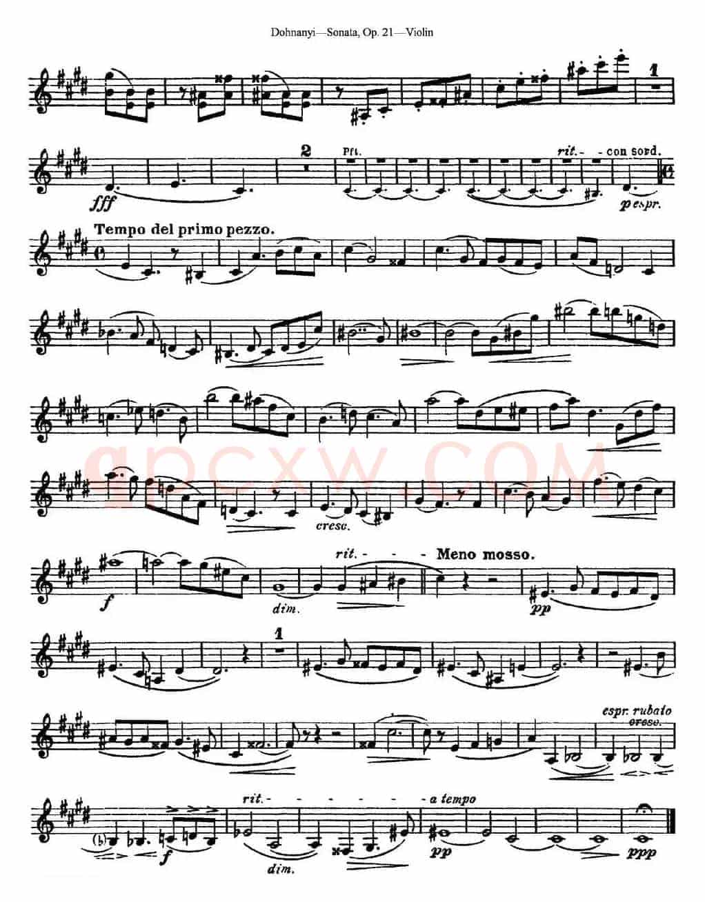 Dohnanyi Sonata Op.21
