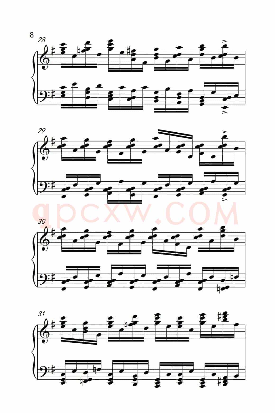 莫什科夫斯基 钢琴练习曲（第三首）